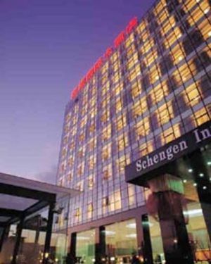 Schengen International Hotel Beijing Eksteriør bilde